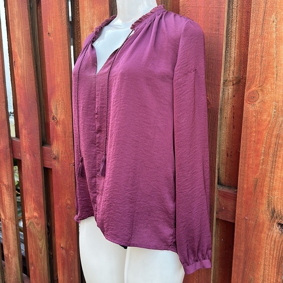 Lucky Brand Long Sleeve V-Neck Top Size XS - Picture 5 of 11